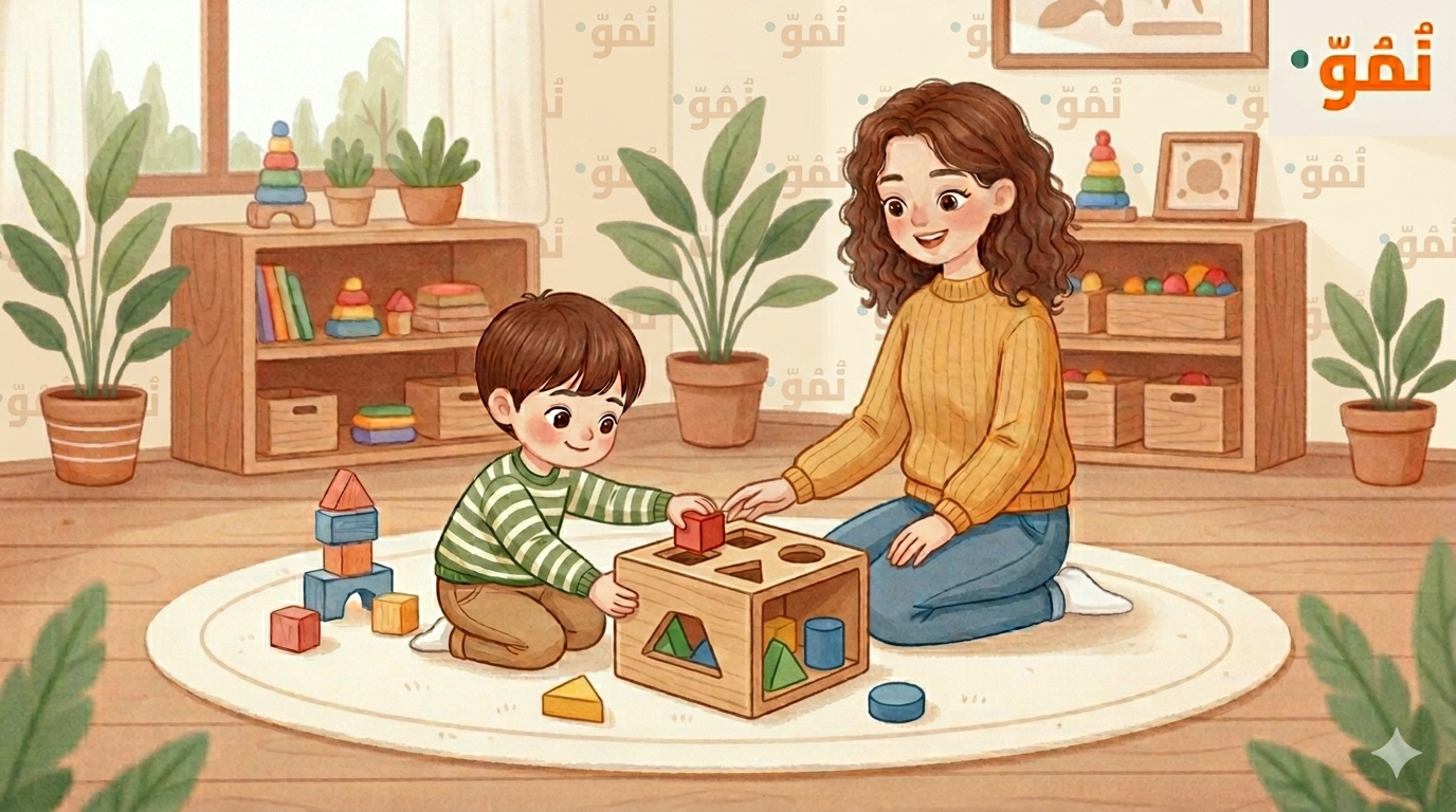 إدخال الشكل في الفتحة