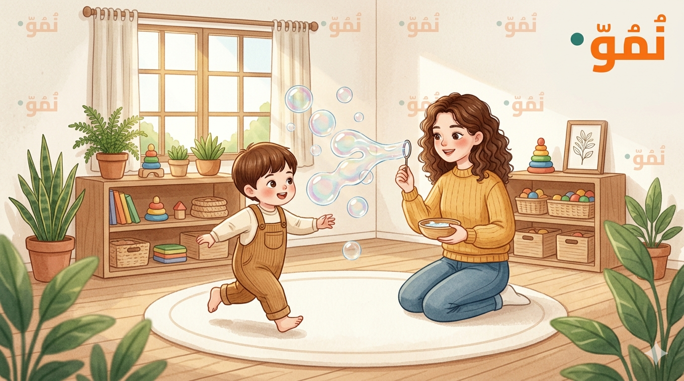 الجري خلف فقاعات الصابون