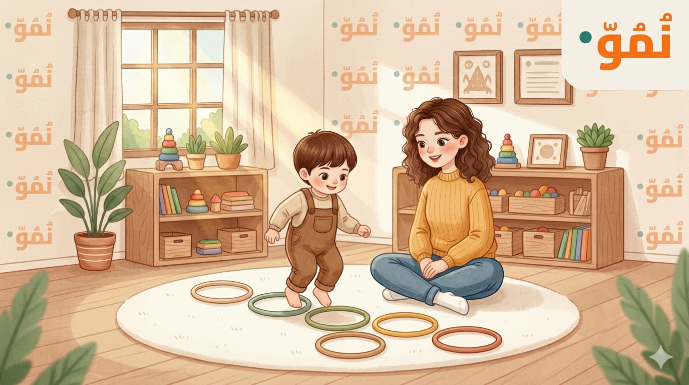 القفز داخل الحلقات