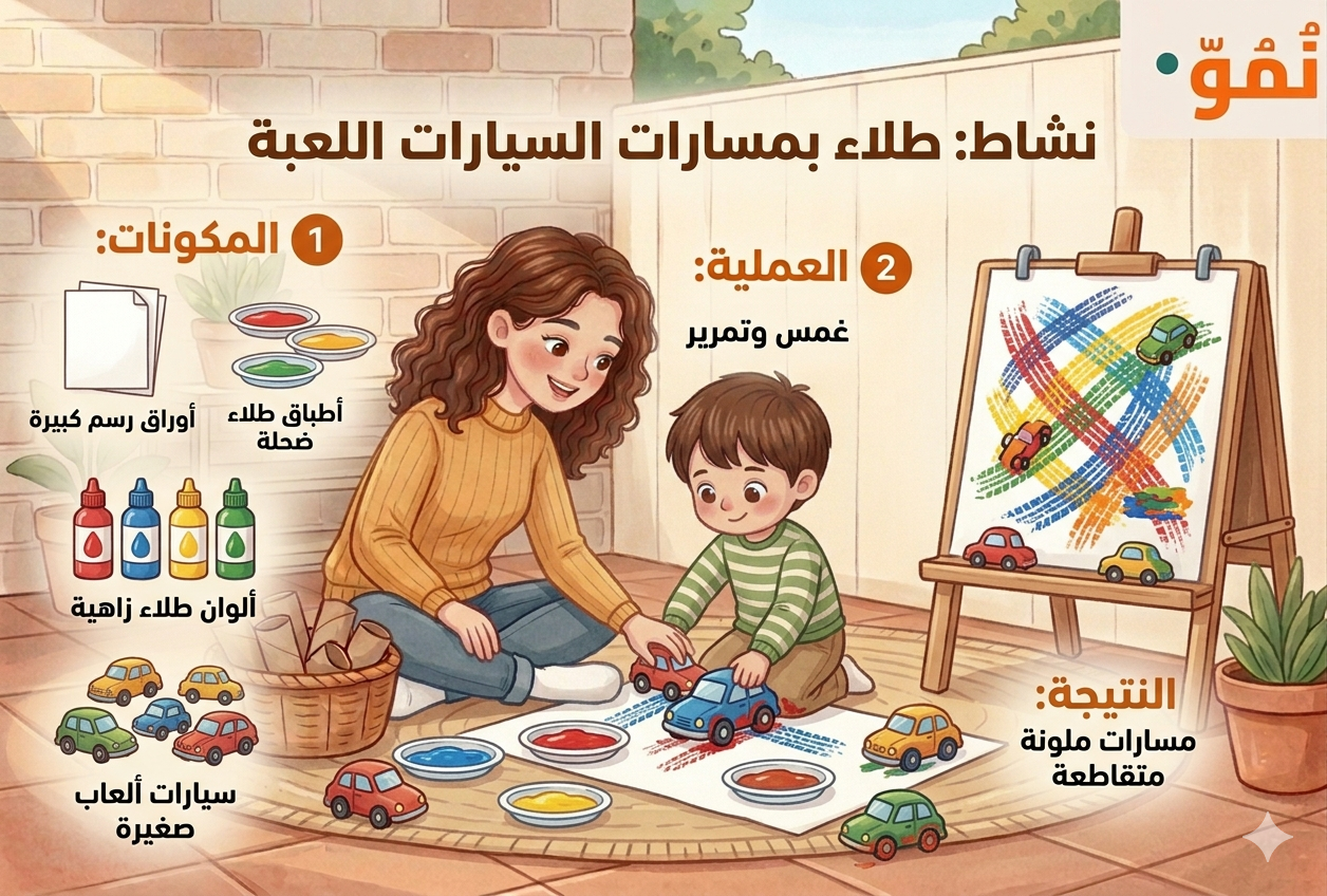 الرسم بعجلات السيارات