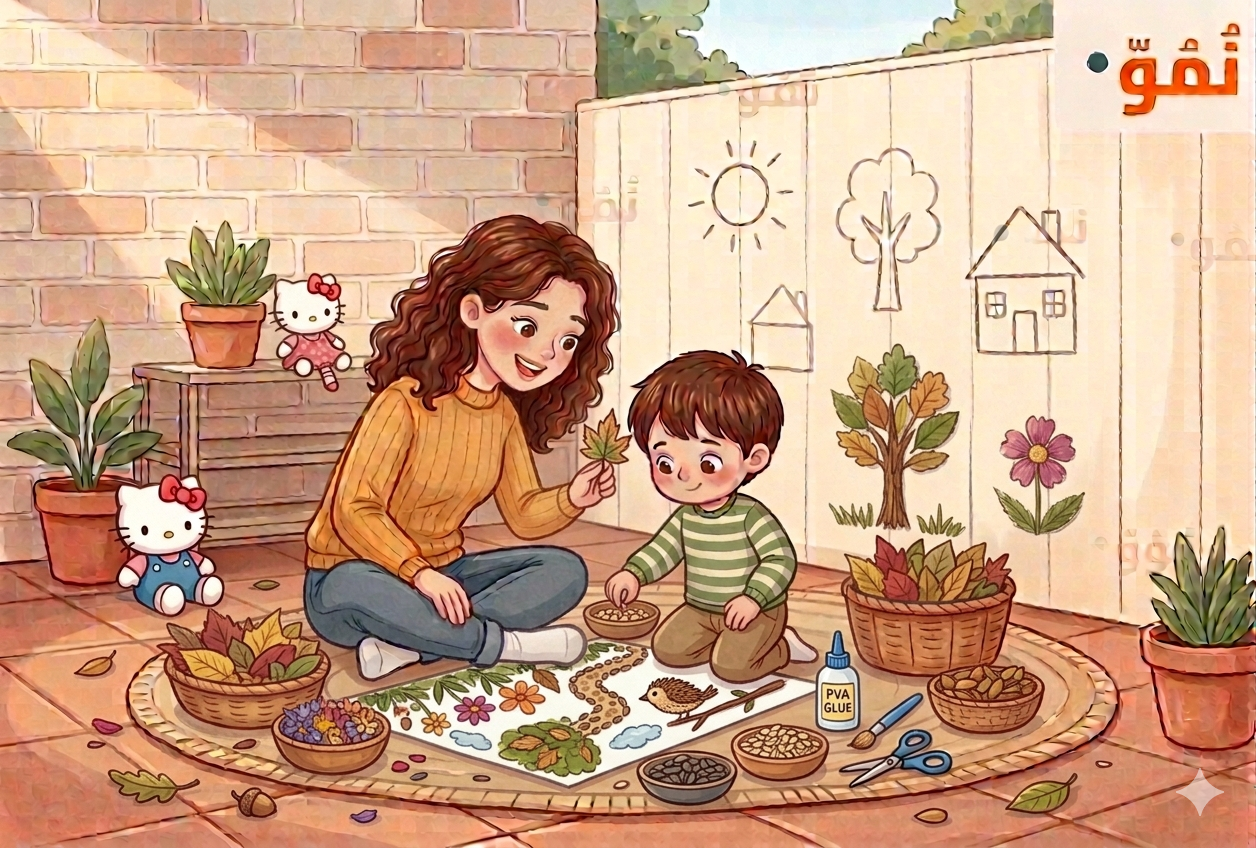 عمل كولاج من الطبيعة