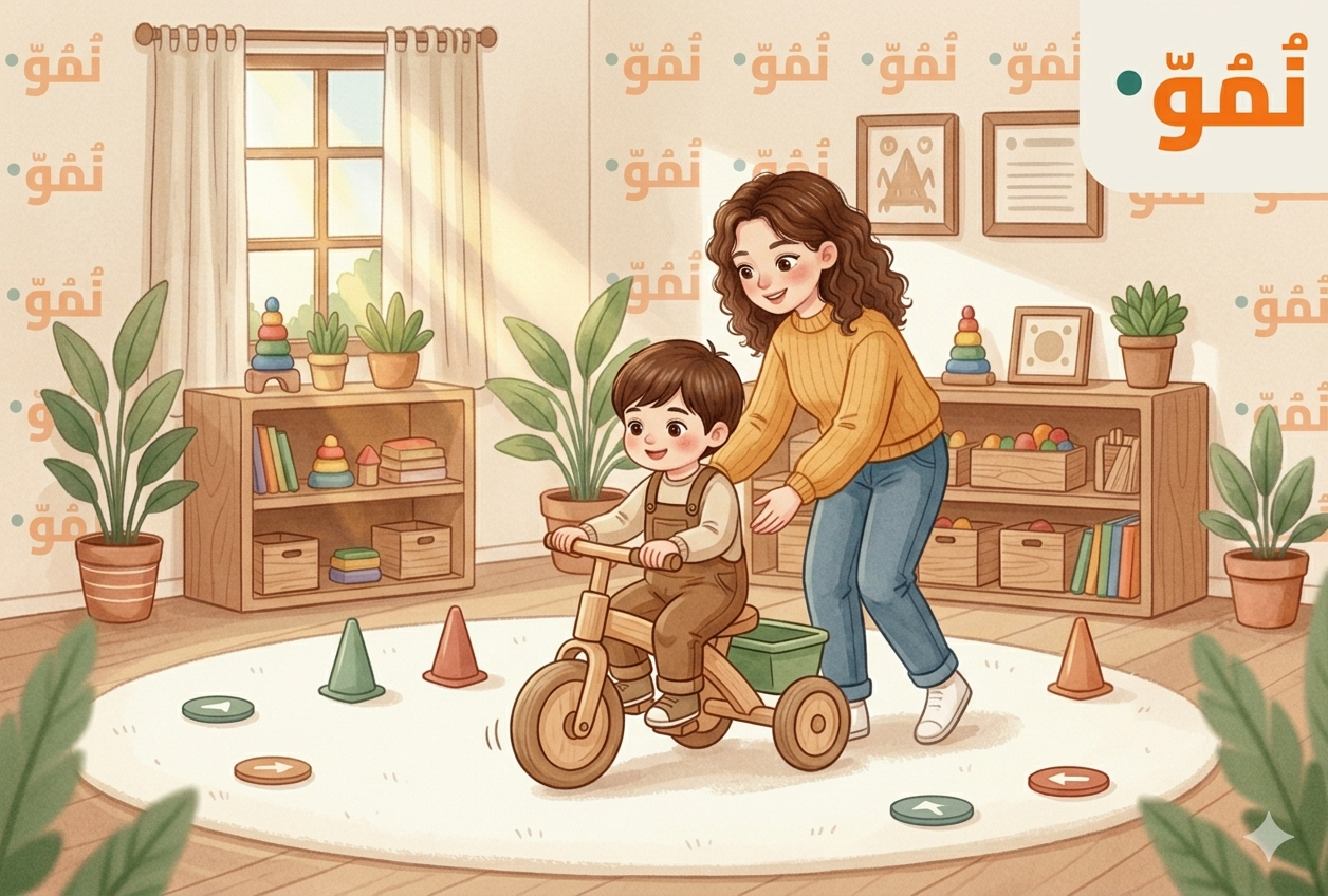 قيادة الدراجة ثلاثية العجلات