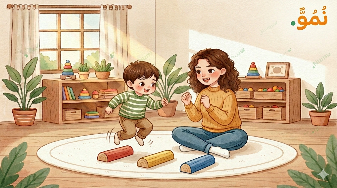 القفز من مكانه