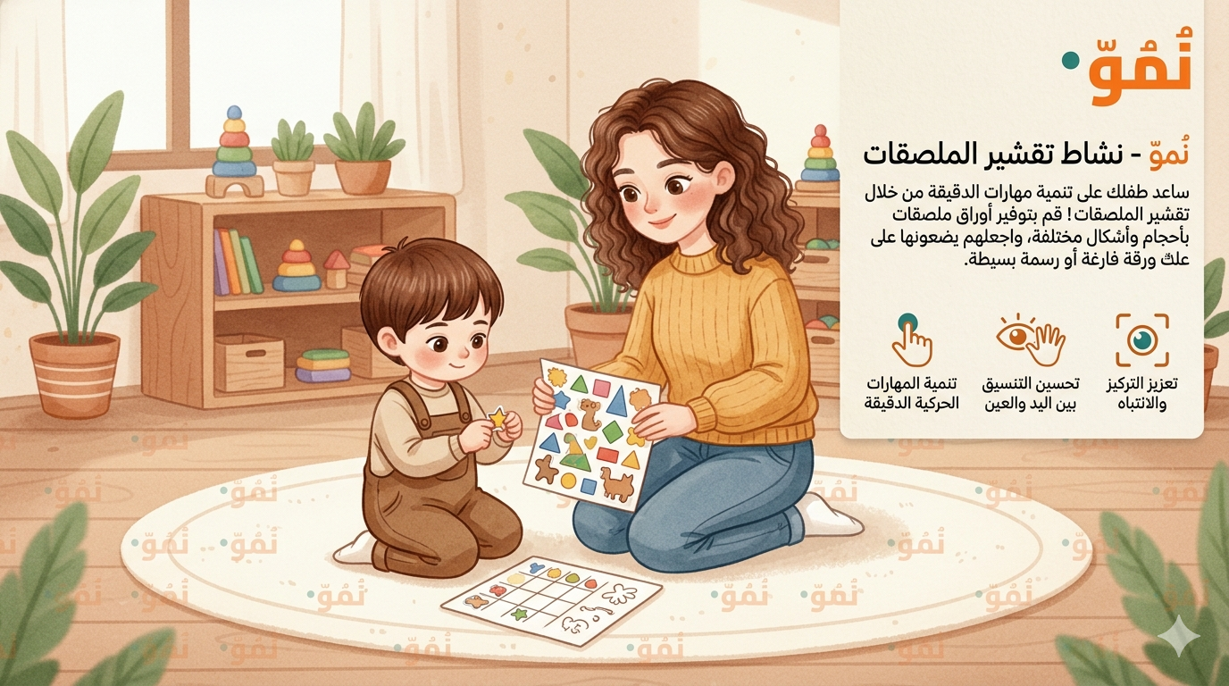 تقشير ولصق الملصقات