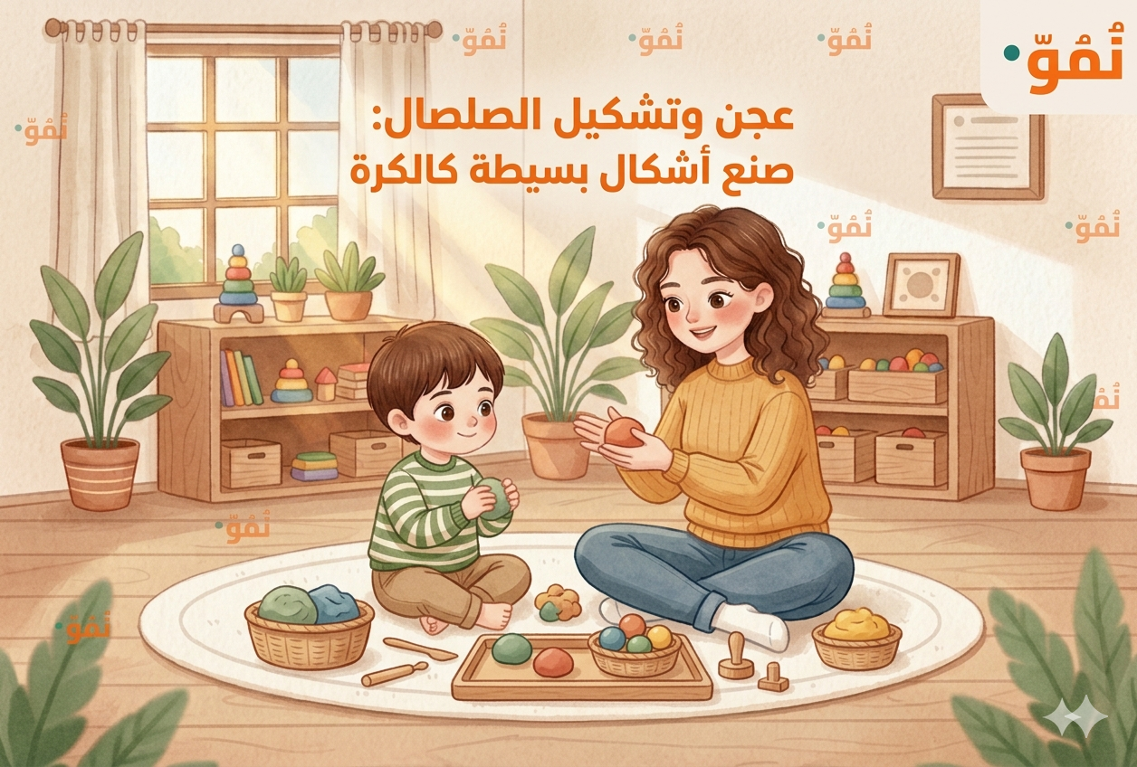 العجن والتشكيل بالصلصال