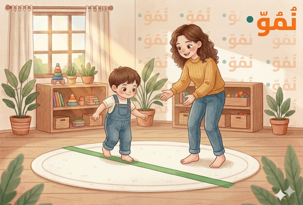 المشي على خط مستقيم