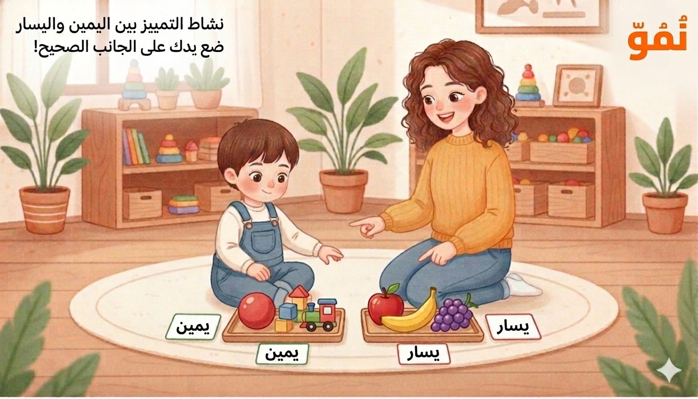 التعرف على الأيمن والأيسر