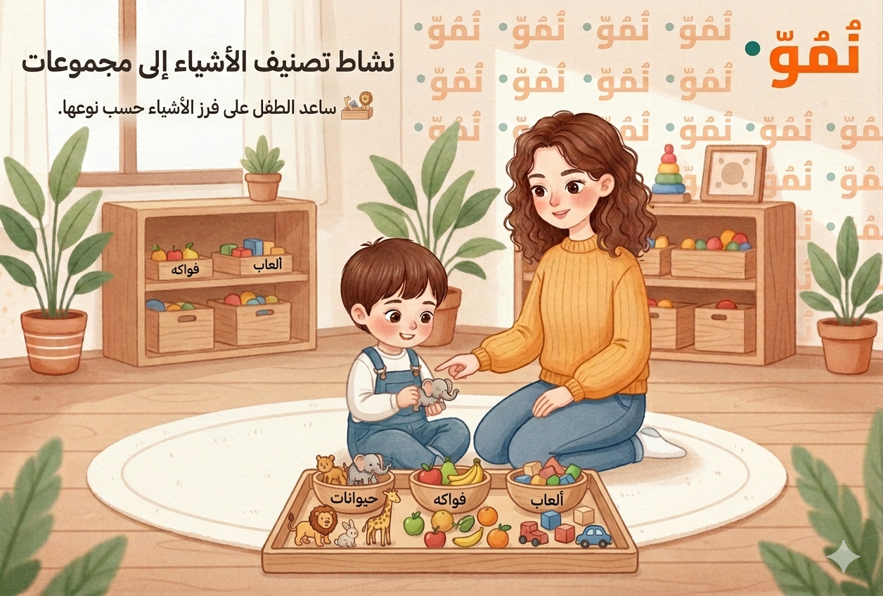 تصنيف الأشياء في مجموعات
