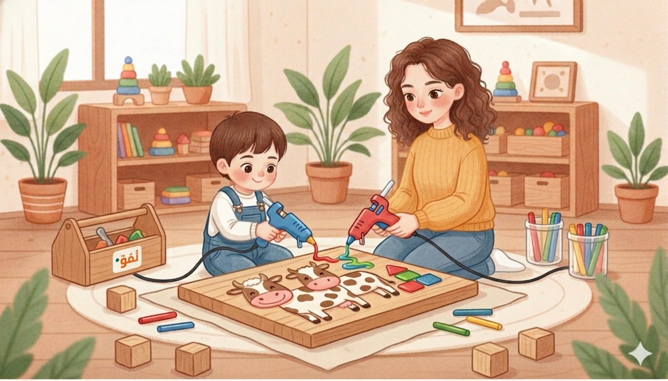 الرسم بالشمع والألوان المائية