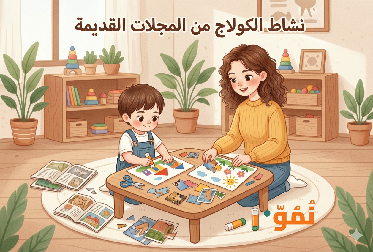 الكولاج من المجلات القديمة