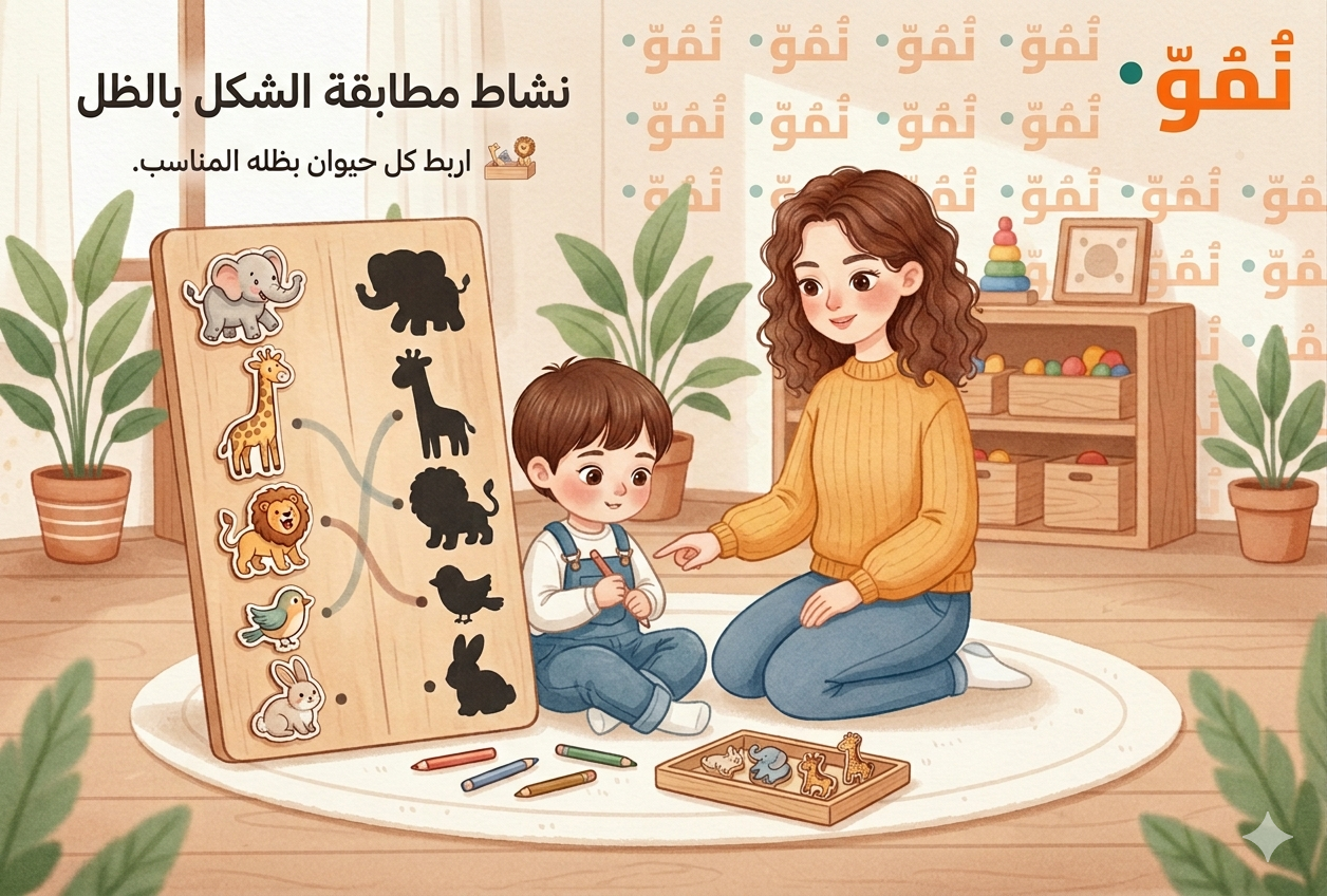 مطابقة الظل بالشكل
