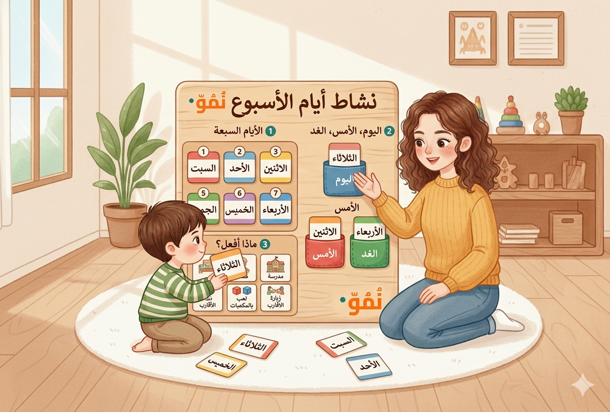 تعلم أيام الأسبوع